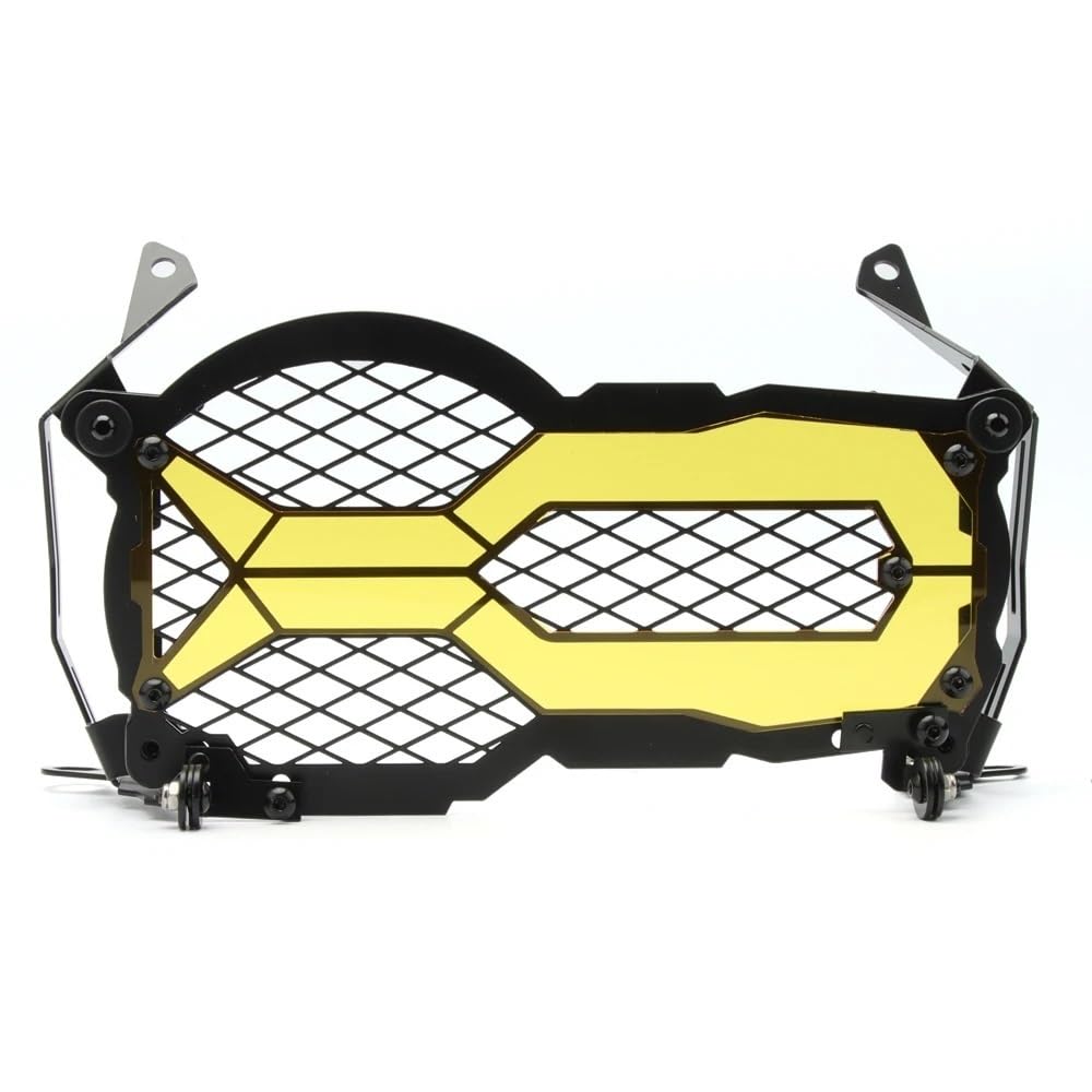 Motorrad Scheinwerfer Grill Für B&MW Motorrad Flipable Scheinwerfer Protector Kopf Lichter Kühlergrill Schutz Abdeckung R1200GSR1250GS LC ADV Edition Adventure2013-2023(Yellow) von KAVSY