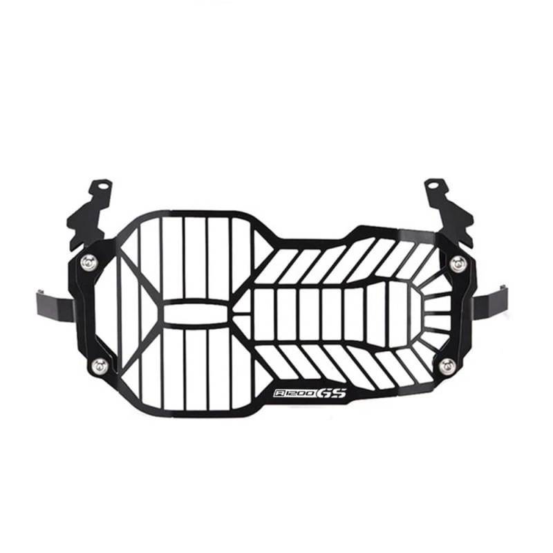 Motorrad Scheinwerfer Grill Für B&MW R1200GS R 1200 GS GSA R1250GS LC Abenteuer Motorrad Zubehör Scheinwerfer Schutz Grille Schutz Abdeckung Motor Teile(R1200GS Black) von KAVSY