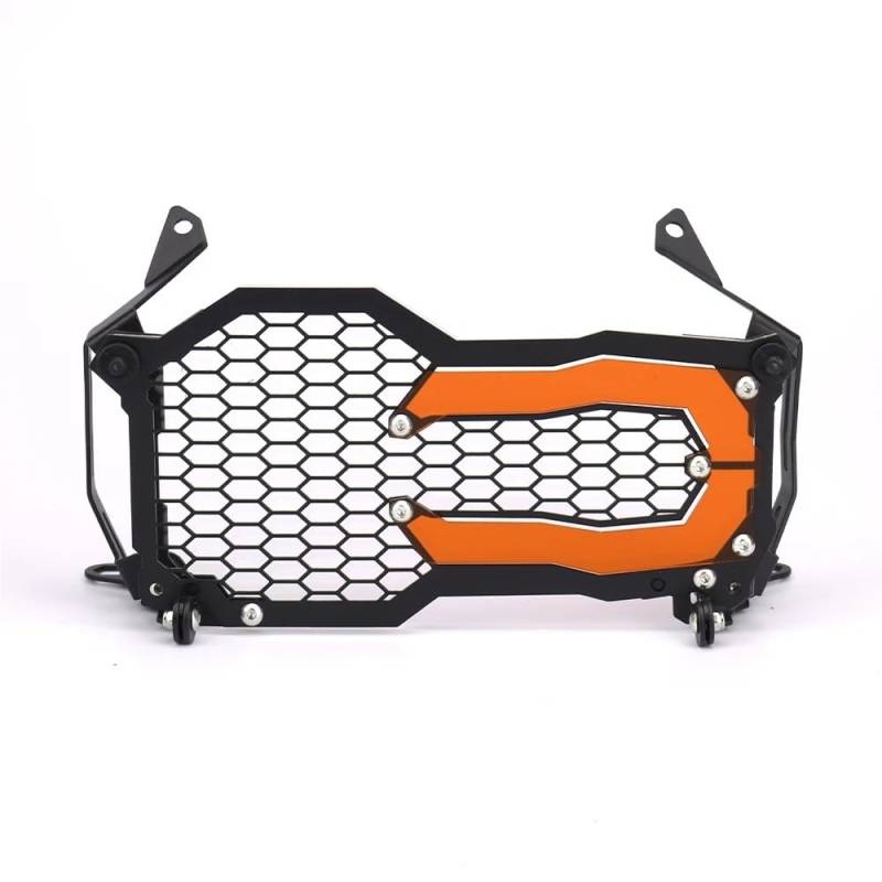 Motorrad Scheinwerfer Grill Für B&MW R1250GS Adventure R1200GS LC ADV 40 Years Edition R 1250 GS Klappbarer Scheinwerferschutz Kopflichter Kühlergrillschutzabdeckung(Orange) von KAVSY