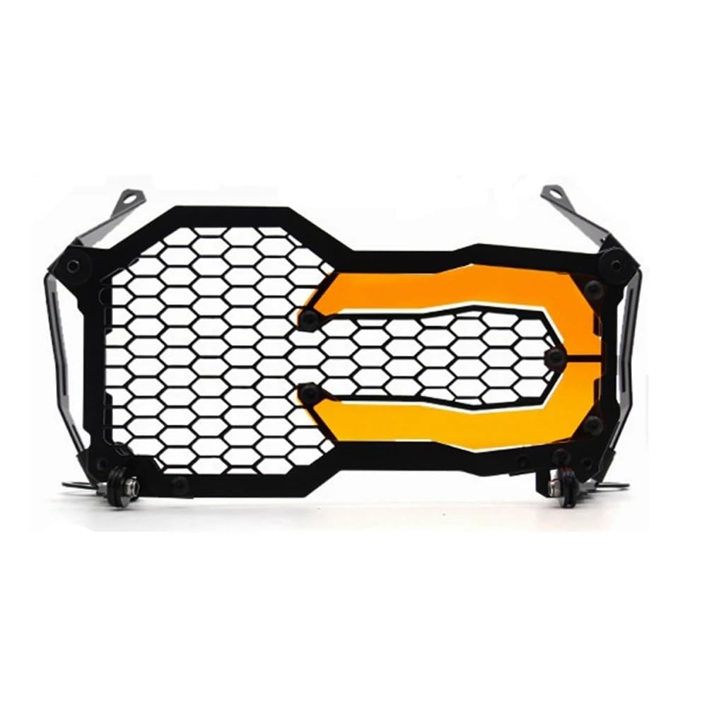 Motorrad Scheinwerfer Grill Für B&MW R1250GS R1200GS LC ADV 40 Jahre Edition R 1250 GS Motorrad Scheinwerfer Schutz Kopf Lichter Kühlergrill Schutz Cove Teile(Type B Orange) von KAVSY