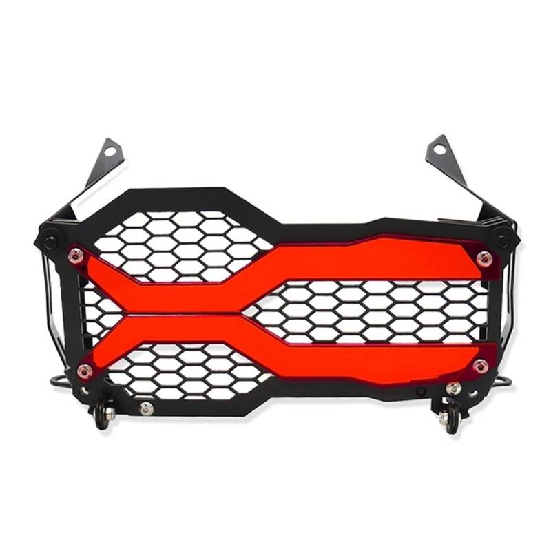 Motorrad Scheinwerfer Grill GS 1250 Adventure 2024 Motorrad-Scheinwerferschutzgitter-Abdeckung, Passend Für B&MW R1250GS ADV GSA1250 2023–2019(Red) von KAVSY