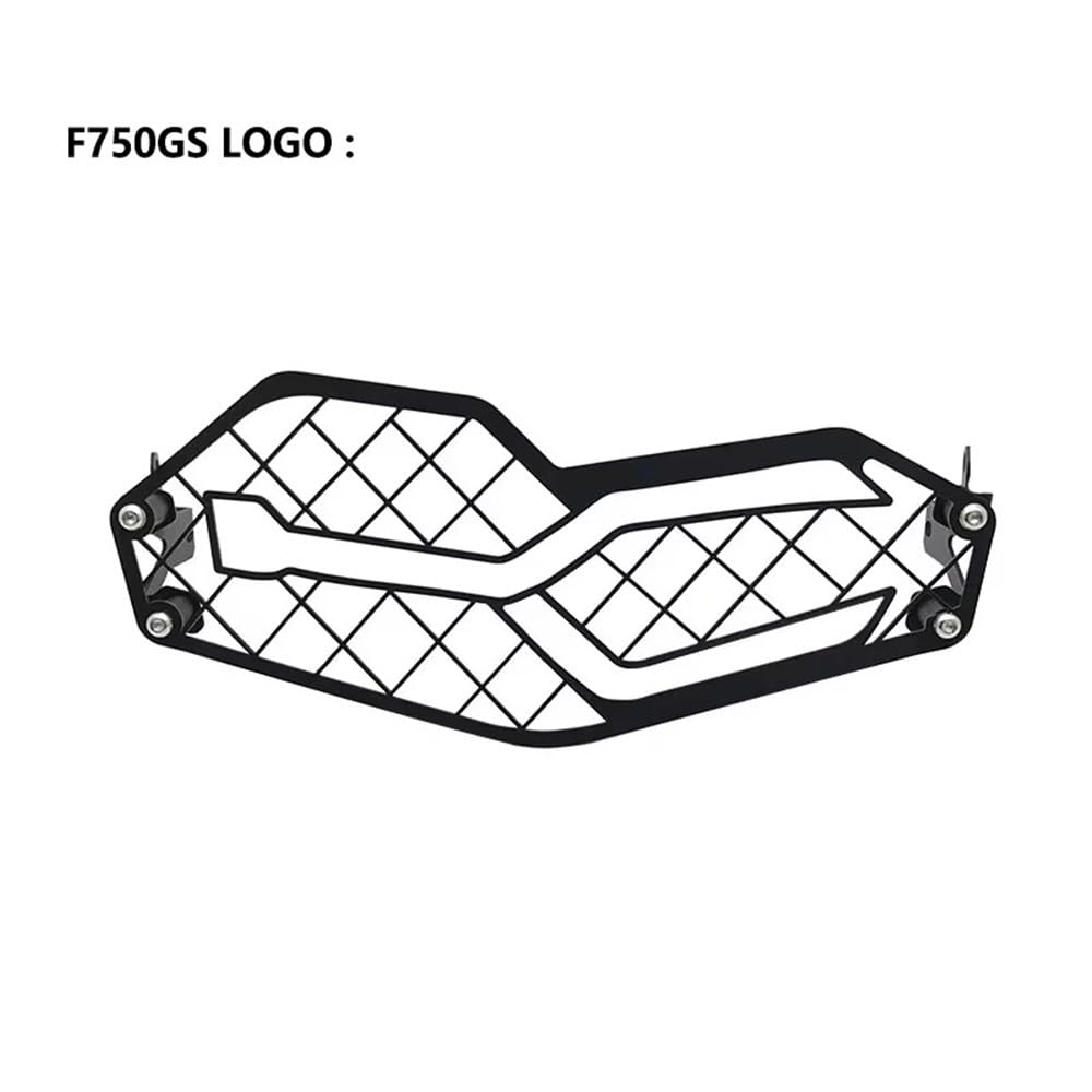 Motorrad Scheinwerfer Grill Logo F850GS F750GS Scheinwerfer Abdeckung Schutz Grille Mesh Guard Für B&MW F 850 ​​GS F 750 GS 2018-2023 2021 Motorrad Zubehör(F750GS Logo) von KAVSY