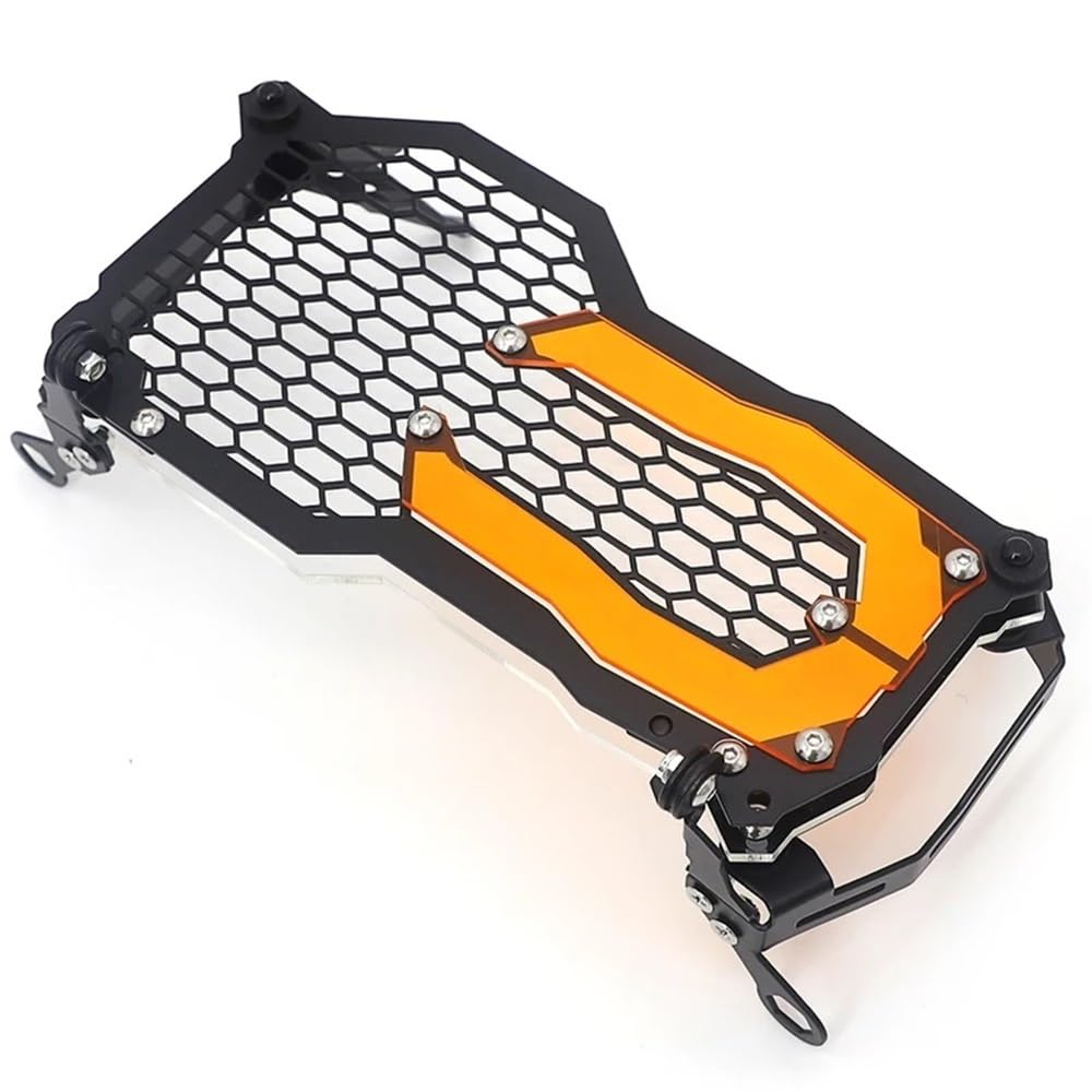 Motorrad Scheinwerfer Grill Motorrad Scheinwerfer Schutz Grille Schutz Abdeckung Schutz Grill Für B&MW R1200GS R 1200 GS R1250GS LC ADV Abenteuer 2014-2020(Orange) von KAVSY