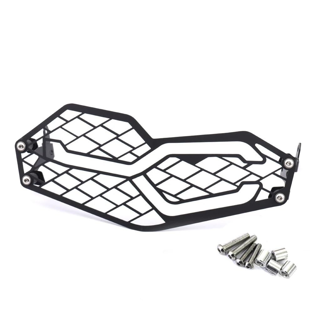 Motorrad Scheinwerfer Grill Passend Für B&MW F800GS F800 GS GS800 2024. Motorrad-Scheinwerferschutzgitter-Abdeckung, Schwarz/transparent(A-01 Black) von KAVSY