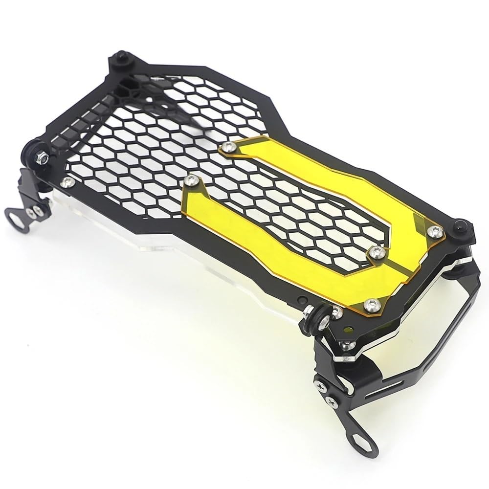 Motorrad Scheinwerfer Grill R1250GS ADV Motorrad Scheinwerfer Schutz Grille Schutz Abdeckung Schutz Grill Für B&MW R 1250 GS 1250GS ADV Abenteuer 2018-2021(A Yellow) von KAVSY