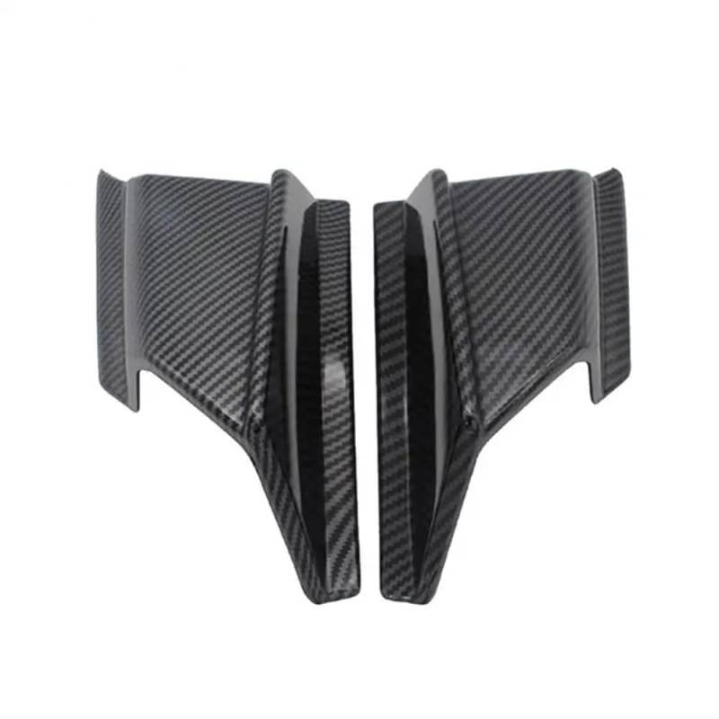 Motorrad-Seitenspoiler Motorrad Winglet Vorderseite Spoiler Flügel Schutz Für H&ONDA ADV 150 2019 2020(Carbon Fiber Pattern) von KAVSY