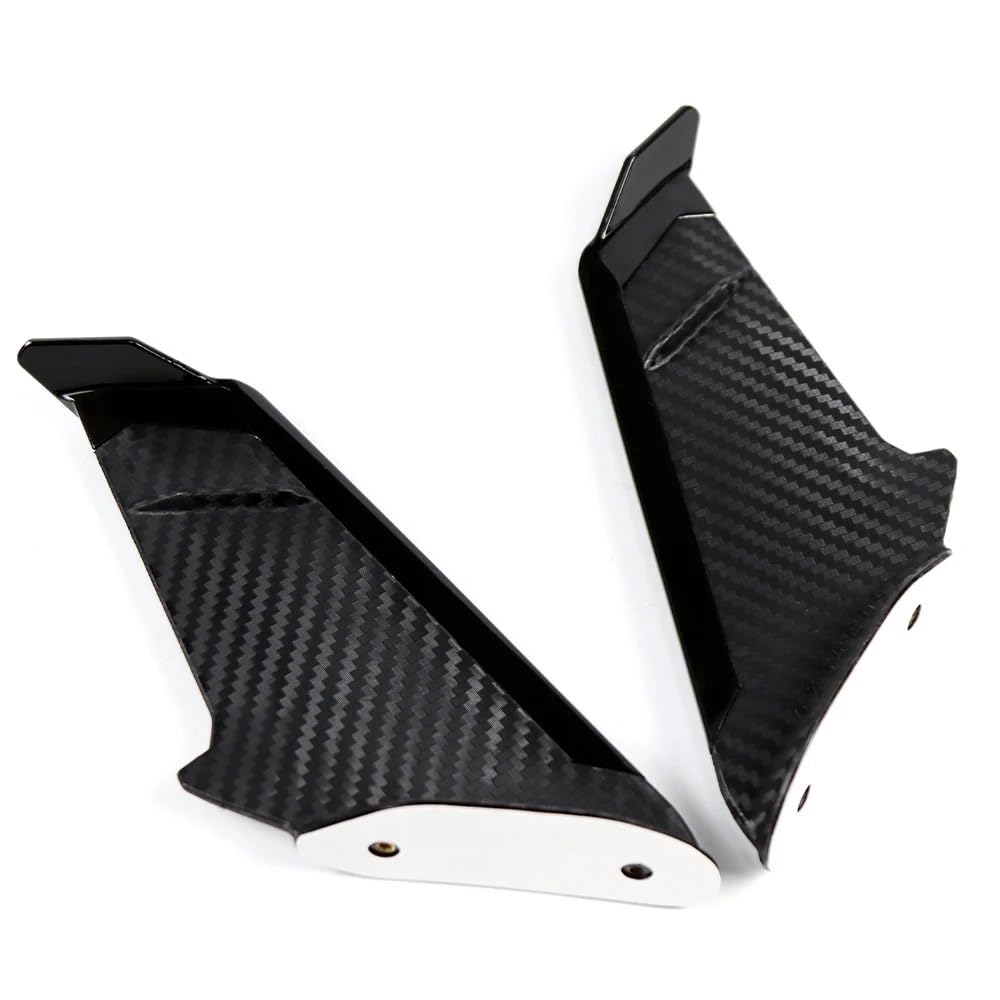 Motorrad-Seitenspoiler Vorne Aerodynamische Winglets Seite Spoiler Flügel Kit Für SUZUKI GSX-R600/750/1000/125 GSX-250R GSXS1000F(Black) von KAVSY