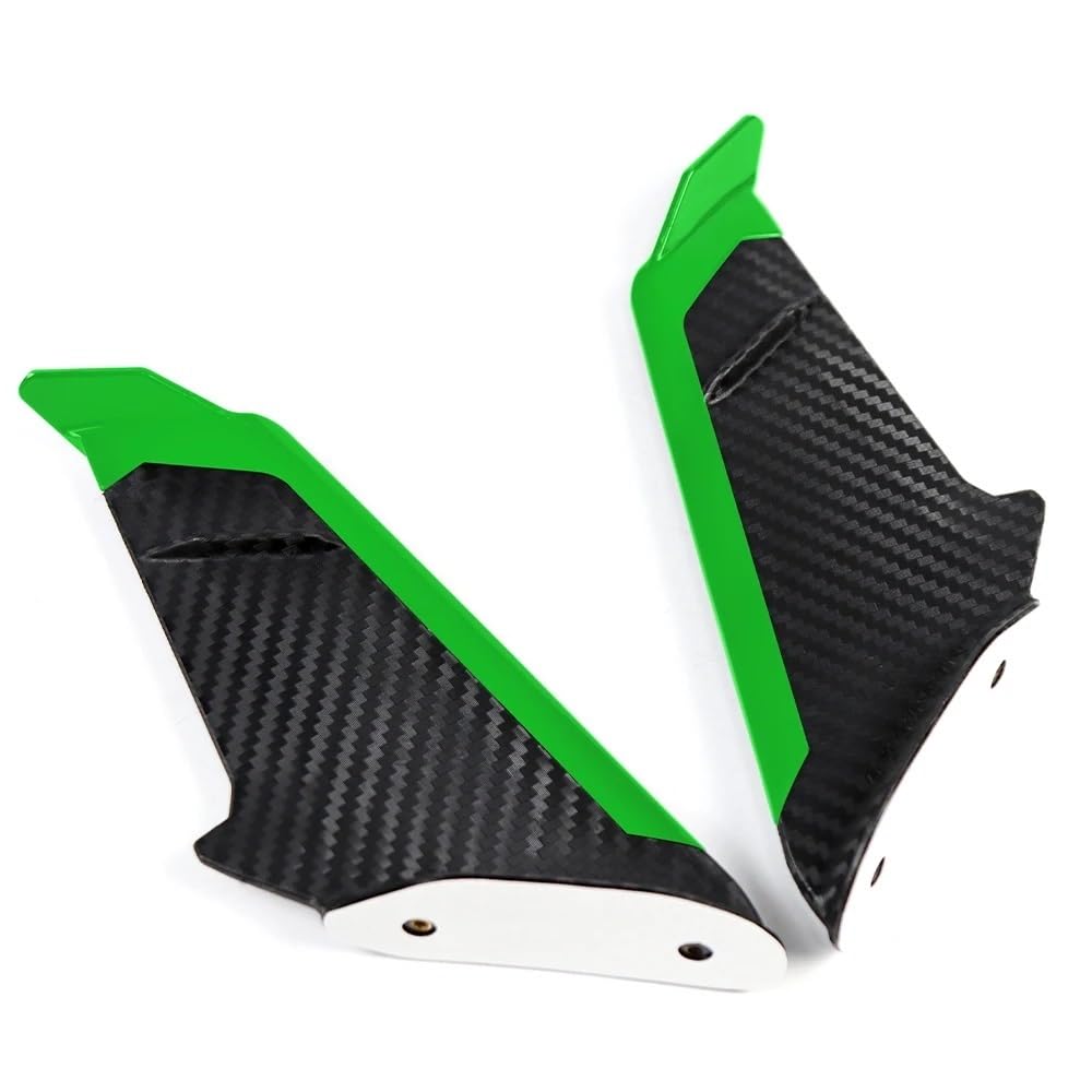 Motorrad-Seitenspoiler Vorne Aerodynamische Winglets Seite Spoiler Flügel Kit Für SUZUKI GSX-R600/750/1000/125 GSX-250R GSXS1000F(Green) von KAVSY