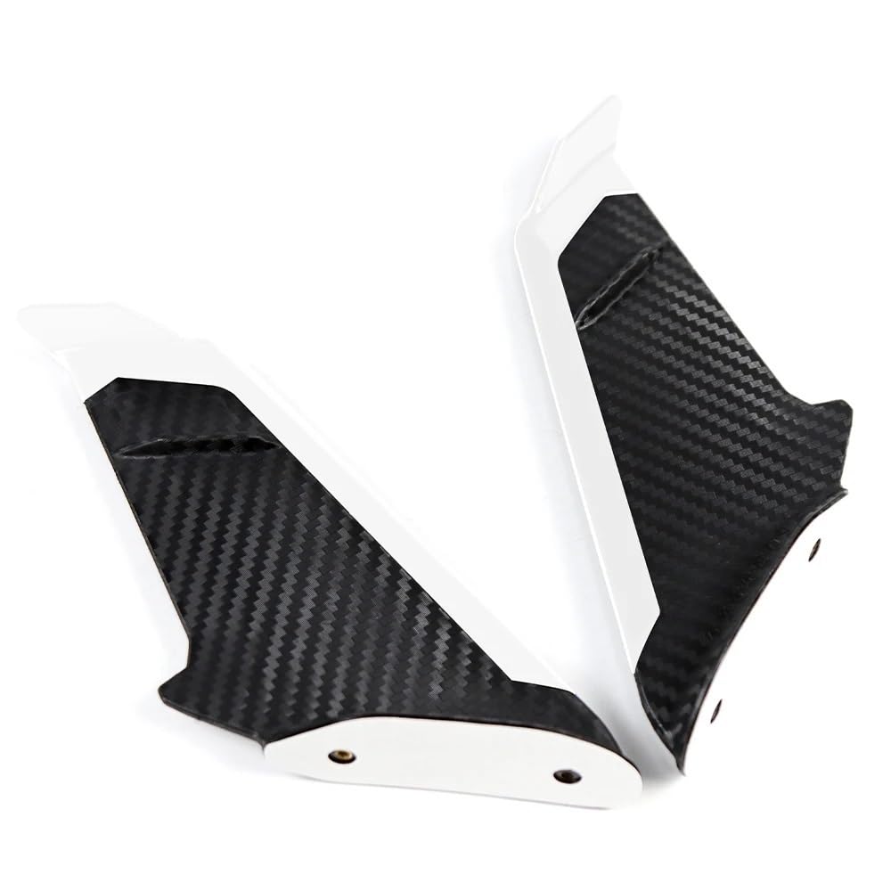 Motorrad-Seitenspoiler Vorne Aerodynamische Winglets Seite Spoiler Flügel Kit Für SUZUKI GSX-R600/750/1000/125 GSX-250R GSXS1000F(White) von KAVSY