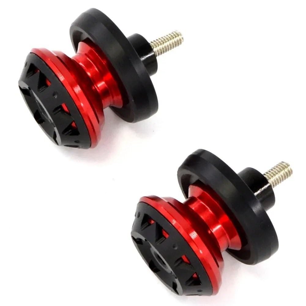 Schwinge Schieberegler Für Y&AMAHA R3 R25 FZ8 YZFR1 R6 MT09 Schwinge Motorrad Spool Sliders Schwinge Stand Spulen Schrauben Schrauben(M8 Red Bobbins) von KAVSY