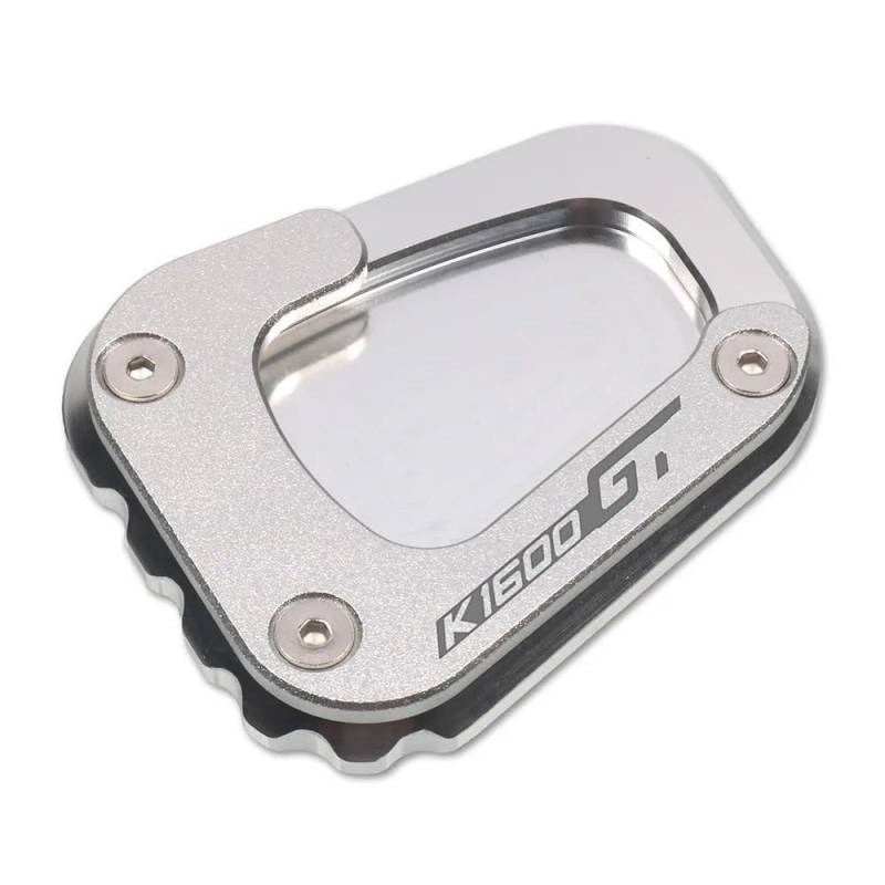 Seitenständervergrößerer Motorrad Kickstand Fuß Seitenständer Verlängerungspolster Stützplatte Vergrößern Ständer Für B&MW K1600B K1600 GT GTL 2017-2023(Silver-K1600GT) von KAVSY