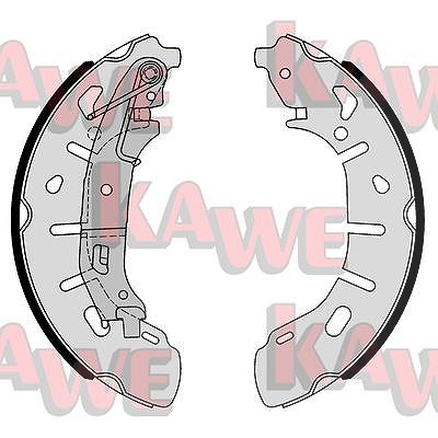 Kawe Bremsbackensatz [Hersteller-Nr. 01101] für Fiat, Opel von KAWE