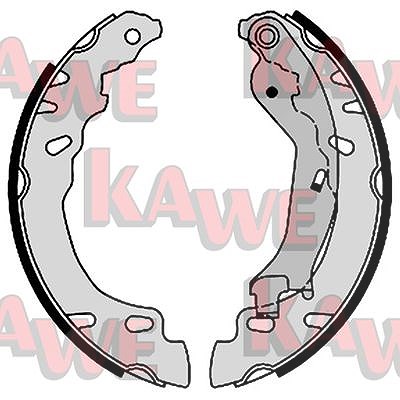 Kawe Bremsbackensatz [Hersteller-Nr. 08780] für Fiat, Ford von KAWE