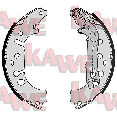 Kawe Bremsbackensatz [Hersteller-Nr. 09100] für Citroën, Fiat, Opel, Peugeot von KAWE