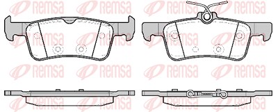 Kawe Bremsbeläge hinten (Satz) [Hersteller-Nr. 156320] für Ford von KAWE