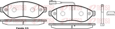 Kawe Bremsbeläge vorne (Satz) [Hersteller-Nr. 123701] für Citroën, Fiat, Peugeot, Toyota von KAWE