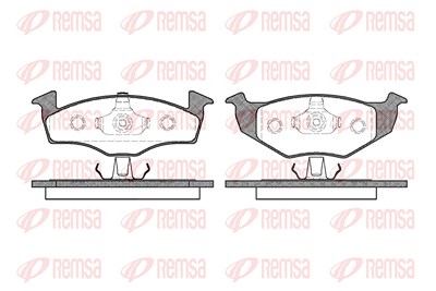 Kawe Bremsbelagsatz, Scheibenbremse [Hersteller-Nr. 060920] für Seat, VW von KAWE