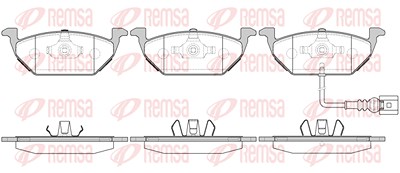 Kawe Bremsbelagsatz, Scheibenbremse [Hersteller-Nr. 063331] für Audi, Seat, Skoda, VW von KAWE