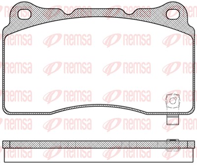 Kawe Bremsbelagsatz, Scheibenbremse [Hersteller-Nr. 066604] für Mitsubishi, Opel, Saab, Subaru von KAWE