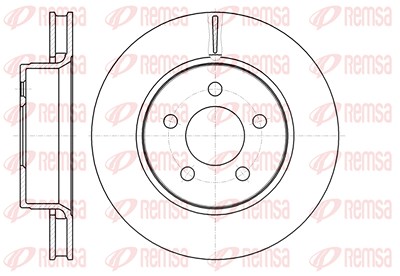 Kawe 1x Bremsscheibe [Hersteller-Nr. 6130110] für Dodge, Jeep von KAWE