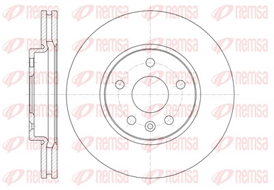 Kawe 1x Bremsscheibe [Hersteller-Nr. 6131310] für Chevrolet, Opel, Vauxhall von KAWE