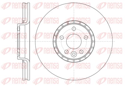 Kawe 1x Bremsscheibe [Hersteller-Nr. 6131910] für Volvo von KAWE