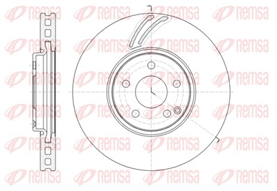 Kawe 1x Bremsscheibe [Hersteller-Nr. 6140510] für Mercedes-Benz von KAWE