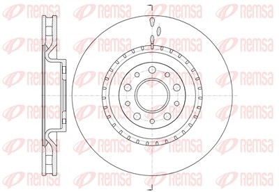 Kawe 1x Bremsscheibe [Hersteller-Nr. 6145810] für Fiat, Opel von KAWE