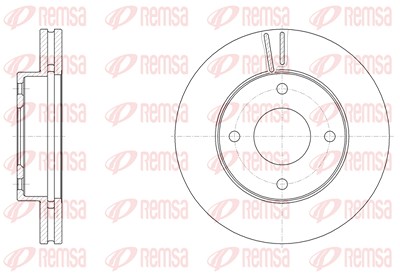 Kawe 1x Bremsscheibe [Hersteller-Nr. 6153210] für Nissan von KAWE