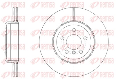 Kawe 1x Bremsscheibe [Hersteller-Nr. 6155110] für BMW von KAWE