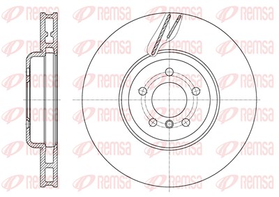 Kawe 1x Bremsscheibe [Hersteller-Nr. 6159810] für BMW von KAWE