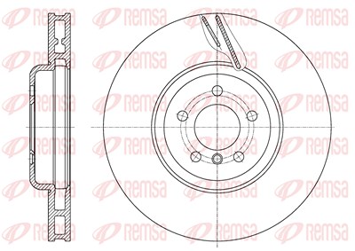 Kawe 1x Bremsscheibe [Hersteller-Nr. 6159811] für BMW von KAWE