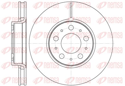 Kawe 1x Bremsscheibe [Hersteller-Nr. 661910] für Volvo von KAWE