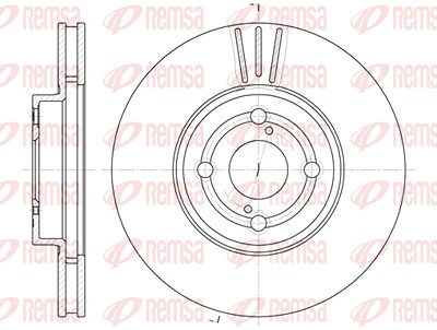 Kawe 1x Bremsscheibe [Hersteller-Nr. 670310] für Toyota von KAWE