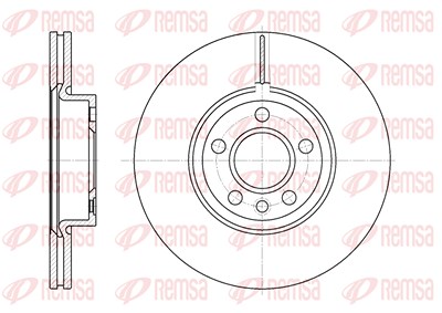 Kawe 1x Bremsscheibe [Hersteller-Nr. 672810] für Audi, Bentley, Ford, Porsche, Seat, VW von KAWE