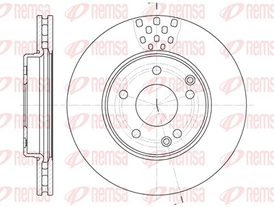 Kawe 1x Bremsscheibe [Hersteller-Nr. 675110] für Mercedes-Benz von KAWE