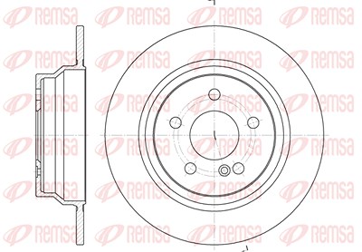 Kawe 1x Bremsscheibe [Hersteller-Nr. 678700] für Mercedes-Benz von KAWE