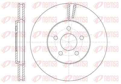 Kawe 1x Bremsscheibe [Hersteller-Nr. 694610] für Chrysler von KAWE