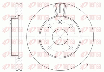 Kawe 1x Bremsscheibe [Hersteller-Nr. 695910] für Chevrolet, Daewoo von KAWE