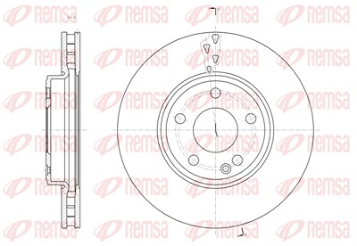 Kawe 1x Bremsscheibe Vorderachse Belüftet [Hersteller-Nr. 6152210] für Mercedes-Benz von KAWE