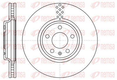 Kawe 1x Bremsscheibe [Hersteller-Nr. 6111010] für Audi von KAWE