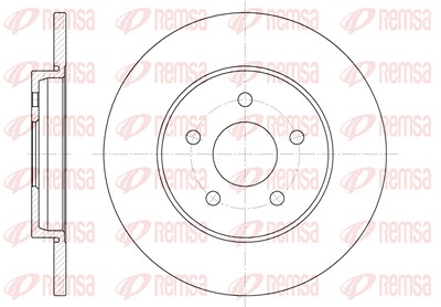 Kawe 1x Bremsscheibe [Hersteller-Nr. 666100] für Ford, Jaguar von KAWE