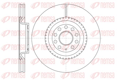 Kawe 1x Bremsscheibe [Hersteller-Nr. 679110] für Audi, Seat, Skoda, VW von KAWE