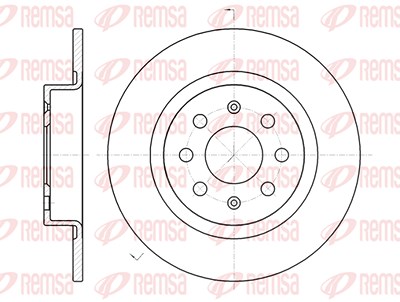 Kawe 1x Bremsscheibe [Hersteller-Nr. 698300] für Abarth, Fiat, Opel, Vauxhall von KAWE