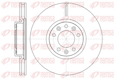 Kawe 1x Bremsscheibe Vorderachse belüftet [Hersteller-Nr. 6147210] für Citroën, Peugeot von KAWE