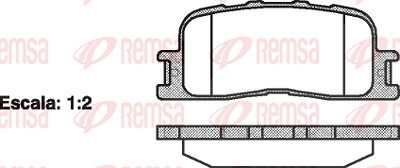 Kawe Bremsbelagsatz, Scheibenbremse [Hersteller-Nr. 085400] für Toyota von KAWE