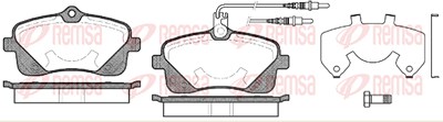 Kawe Bremsbelagsatz, Scheibenbremse [Hersteller-Nr. 110202] für Peugeot von KAWE