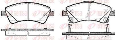 Kawe Bremsbelagsatz, Scheibenbremse [Hersteller-Nr. 134112] für Toyota von KAWE