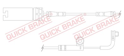 Kawe Warnkontaktsatz, Bremsbelagverschleiß [Hersteller-Nr. WS0218A] für BMW von KAWE