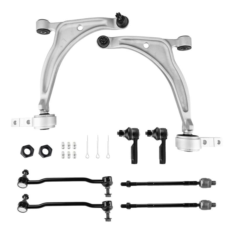 KAX K620166 K620167 Querlenker-Kit vorne unten Ersatz für Altima 2002 2003 2004 2005 2006 Maxima 2004 2005 2006 2007 2008 - mit Kugelgelenken, Spurstangen von KAX